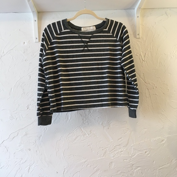 Striped Cropped Long Sleeve - Picture 1 of 4
